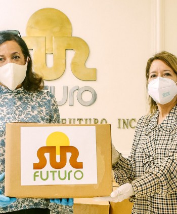 Sur Futuro entrega equipos médicos y raciones alimenticias a instituciones representativas de cinco provincias del país que trabajan contra el covid-19